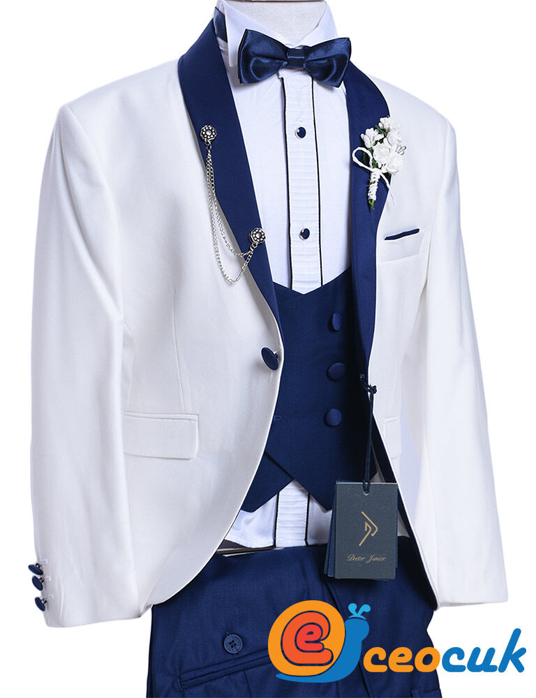 Doctor junior Lacivert Yakalı Cocuk Takim Elbise - 4