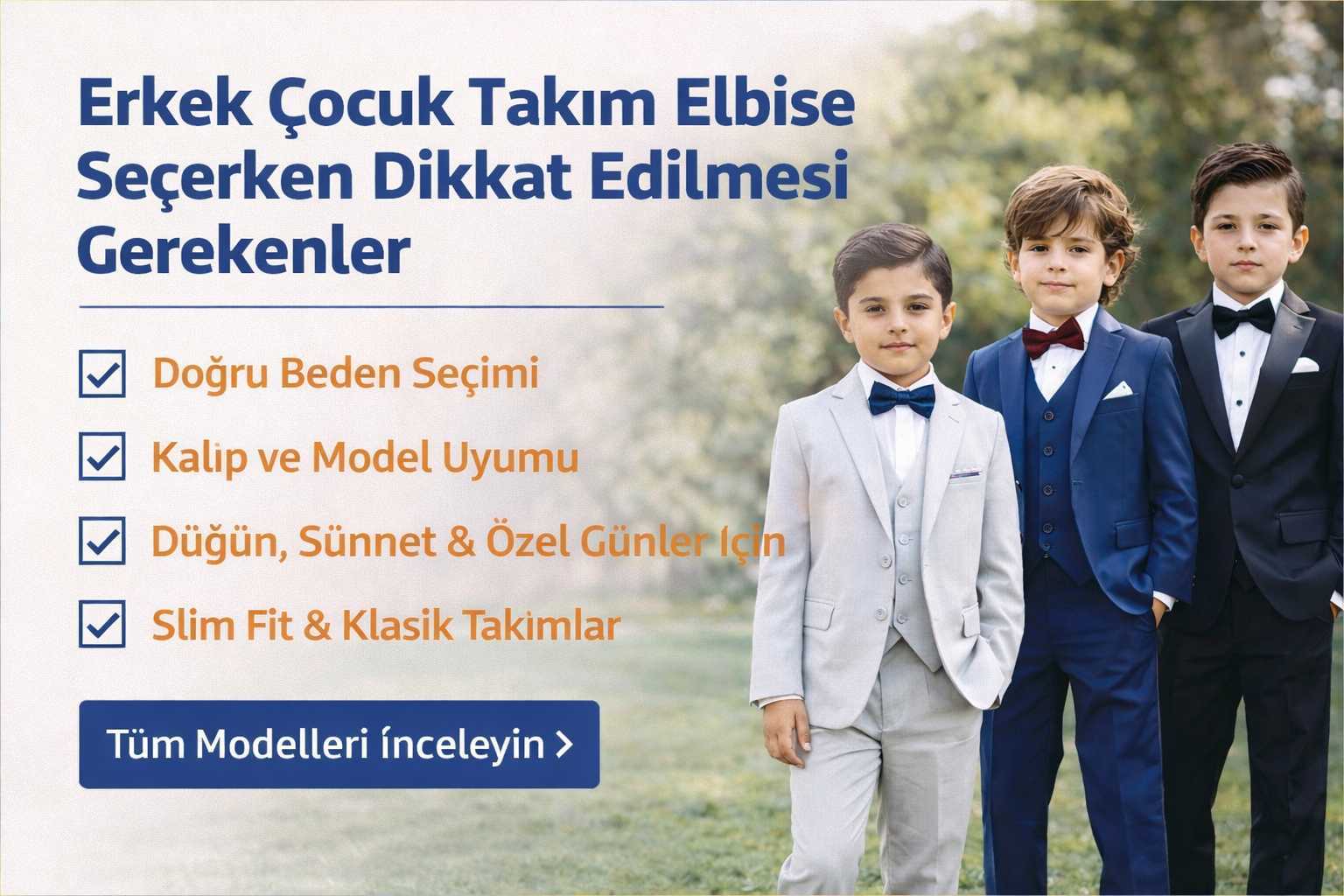 Erkek Çocuk Takım Elbise Seçerken Dikkat Edilmesi Gerekenler