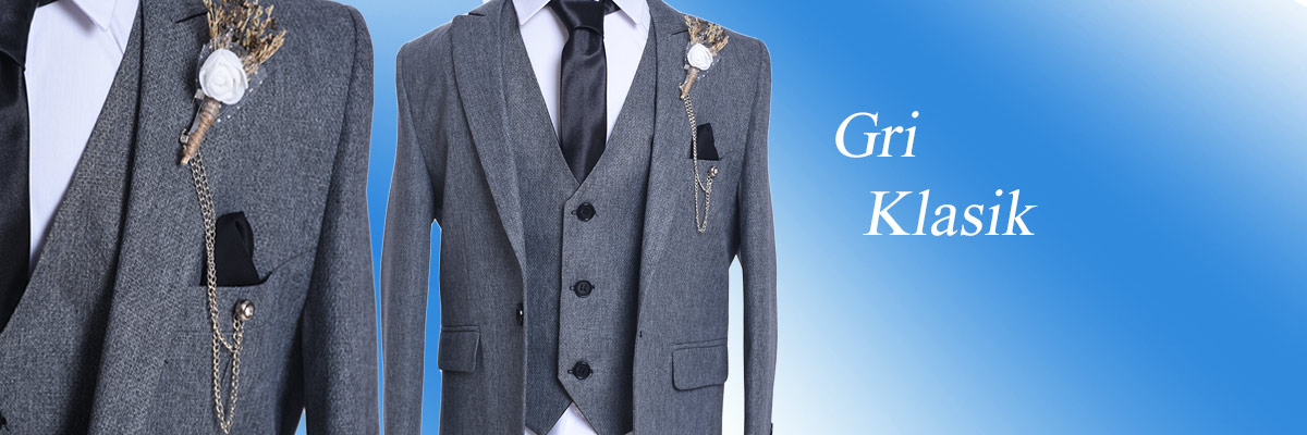  - Gri Renk Çocuk Takım Elbise